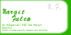 margit fulep business card